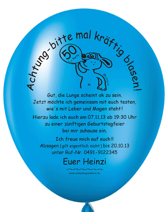 Einladungsballons Luftballon Einladungen Kreieren